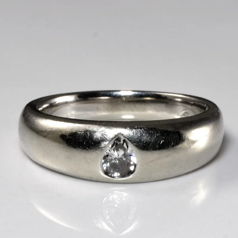 Celebrate With Sparkle – Jewelry Sale Now Live Gypsy Set Pear Diamond Ring | 0.25ct | SZ 7 |