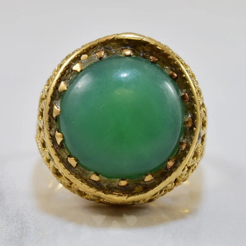 Shop Fine Jewelry With Amazing Deals Filigree Chrysoprase Cocktail Ring | 4.75ct | SZ 6 | Shop Fine Jewelry With Amazing Deals Filigree Chrysoprase Cocktail Ring | 4.75ct | SZ 6 |