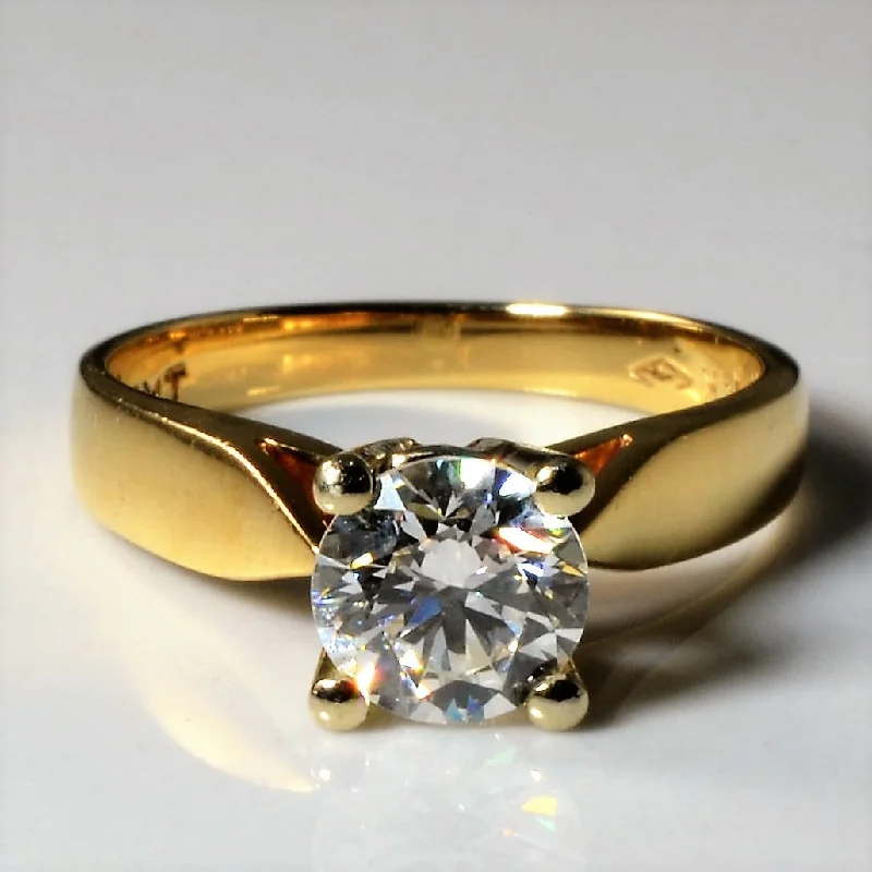 Don't Miss Out On Jaw-Dropping Jewelry Discounts High Set Solitaire Diamond Engagement Ring | 0.76ct | SZ 4 |