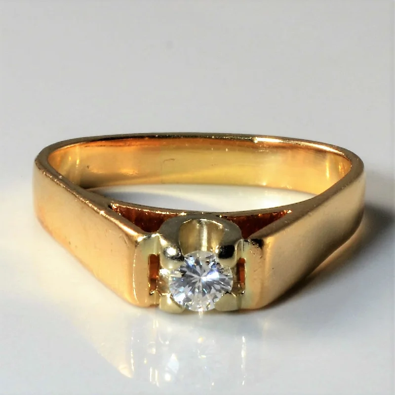 Luxury Jewelry At Unbeatable Discounts High Set Solitaire Diamond Ring | 0.14ct | SZ 6.5 |