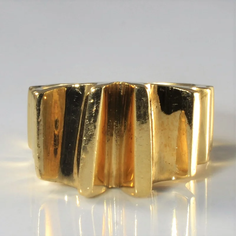 Shop Jewelry That Shines Without The High Price High Set Textured Gold Ring | SZ 6 | Shop Jewelry That Shines Without The High Price High Set Textured Gold Ring | SZ 6 |