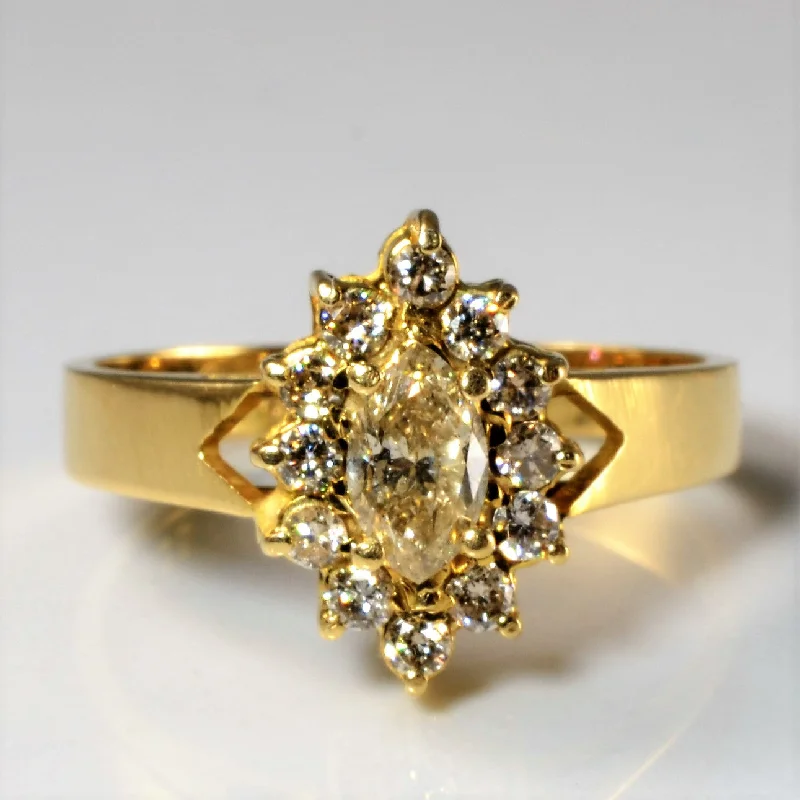 Sparkle More For Less – Jewelry Sale Happening Now Marquise Diamond Cocktail Ring | 0.64ctw | SZ 7.25 | Sparkle More For Less – Jewelry Sale Happening Now Marquise Diamond Cocktail Ring | 0.64ctw | SZ 7.25 |