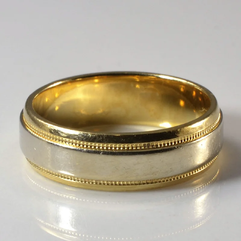Jewelry Sale Bonanza – Grab Your Sparkle Now Milgrain Detailed Two Tone Band | SZ 6.5 | Jewelry Sale Bonanza – Grab Your Sparkle Now Milgrain Detailed Two Tone Band | SZ 6.5 |
