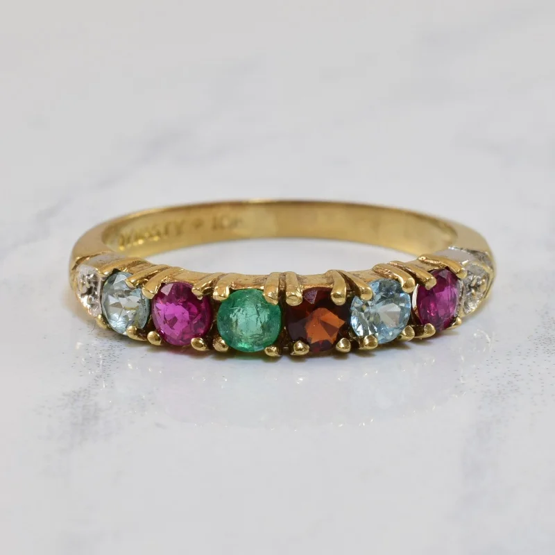 Flash Sale On Stunning Jewelry – Don't Miss Out Mixed Gem & Diamond Ring | 0.86ctw, 0.01ctw | SZ 7 | Flash Sale On Stunning Jewelry – Don't Miss Out Mixed Gem & Diamond Ring | 0.86ctw, 0.01ctw | SZ 7 |