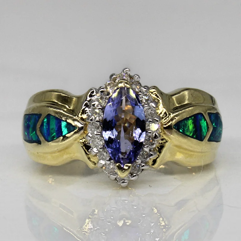 Flash Jewelry Sale – Get Stunning Pieces At Low Prices Tanzanite & Opal Inlay Ring | 0.93ctw | SZ 6.5 | Flash Jewelry Sale – Get Stunning Pieces At Low Prices Tanzanite & Opal Inlay Ring | 0.93ctw | SZ 6.5 |