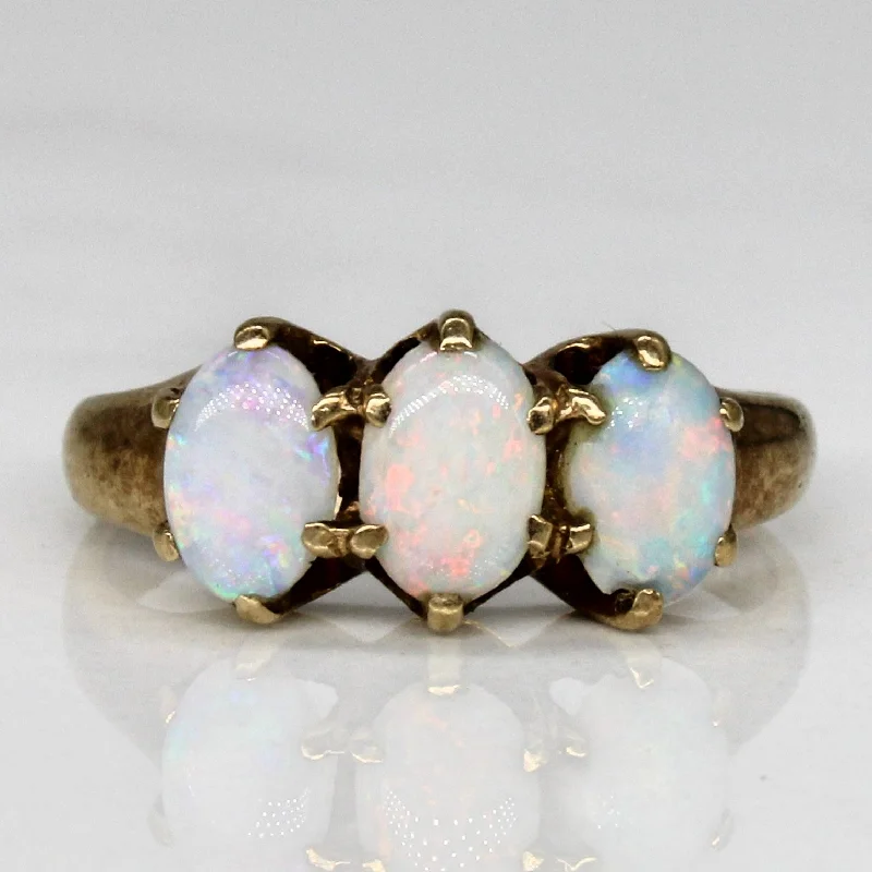 Bestselling Jewelry Now On Sale – Elevate Your Look Opal Three Stone Ring | 0.63ctw | SZ 5 |