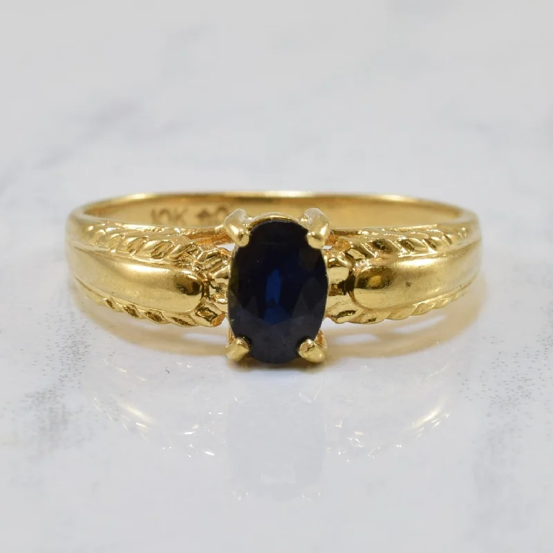 Timeless Elegance At Unbelievable Discounts Oval Blue Sapphire Ring | 0.50ct | SZ 5.5 | Timeless Elegance At Unbelievable Discounts Oval Blue Sapphire Ring | 0.50ct | SZ 5.5 |