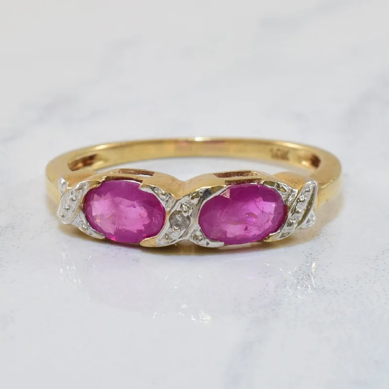 Unmissable Jewelry Clearance – Final Reductions Two Stone Ruby & Diamond Ring | 0.80ctw, 0.01ct | SZ 7.25 | Unmissable Jewelry Clearance – Final Reductions Two Stone Ruby & Diamond Ring | 0.80ctw, 0.01ct | SZ 7.25 |