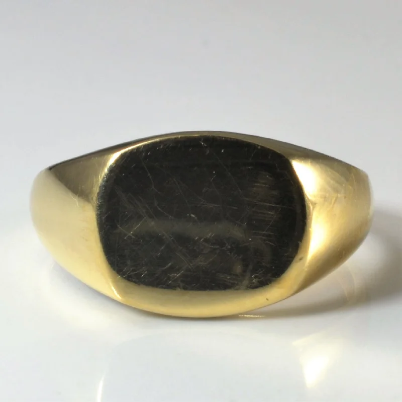 Best Jewelry Deals – Premium Quality At Exclusive Discounts Plain Yellow Gold Signet Ring | SZ 11 | Best Jewelry Deals – Premium Quality At Exclusive Discounts Plain Yellow Gold Signet Ring | SZ 11 |