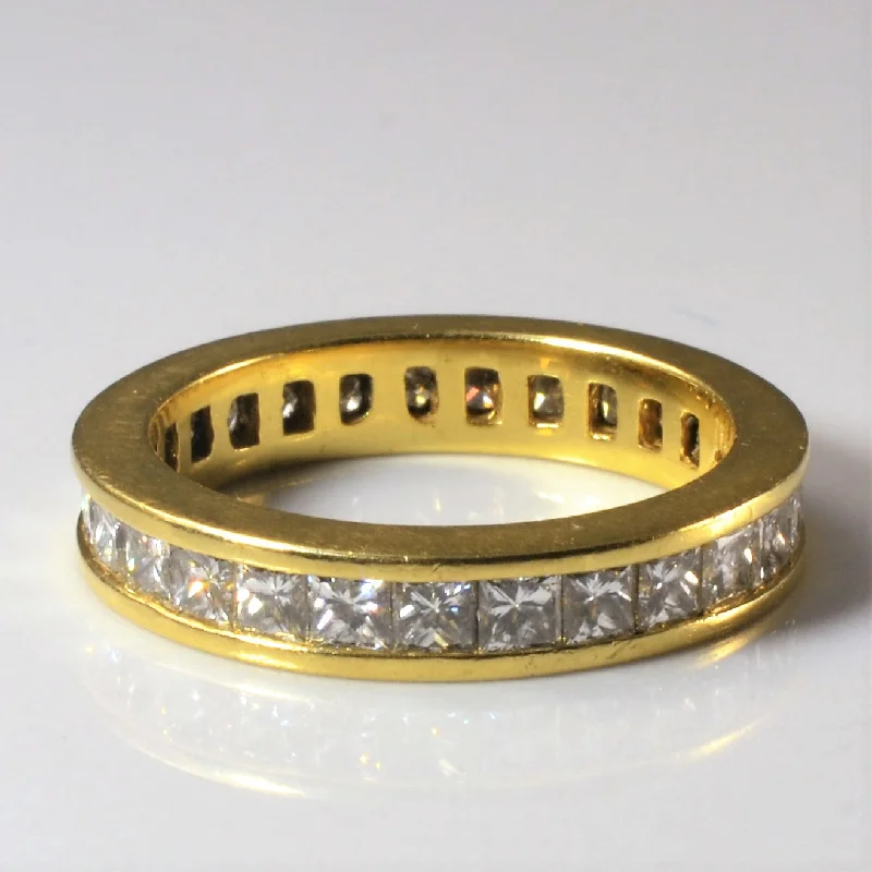 Premium Diamond Jewelry For Unforgettable Moments Princess Diamond Eternity Band | 2.70ctw | SZ 5.5 |