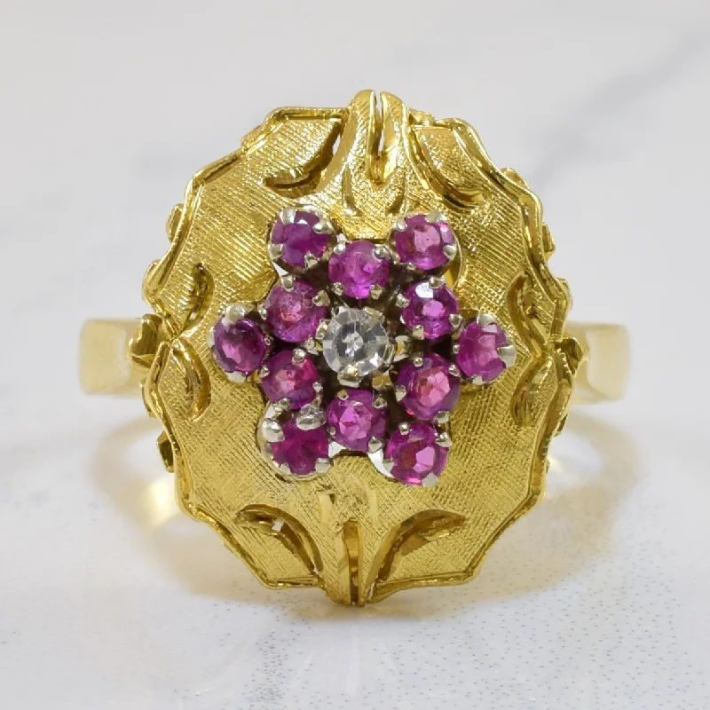 Shop Modern Jewelry Collections With Exclusive Discounts Ruby & Diamond Cocktail Ring | 0.42ctw, 0.03ct | SZ 6.75 | Shop Modern Jewelry Collections With Exclusive Discounts Ruby & Diamond Cocktail Ring | 0.42ctw, 0.03ct | SZ 6.75 |