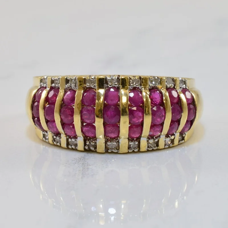 Dazzle In Elegance With Our Biggest Jewelry Sale Ruby & Diamond Low Dome Ring | 1.08ctw, 0.09ctw | SZ 6.25 | Dazzle In Elegance With Our Biggest Jewelry Sale Ruby & Diamond Low Dome Ring | 1.08ctw, 0.09ctw | SZ 6.25 |