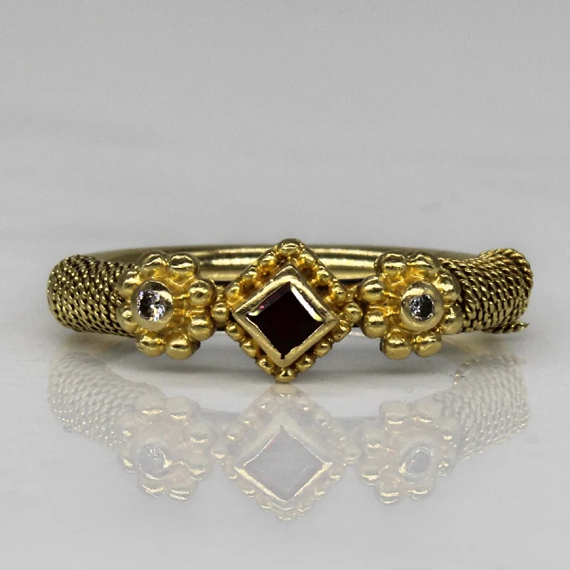 Stunning Jewelry At Even More Stunning Prices Ruby & Diamond Wrapped Wire Ring | 0.16ct, 0.02ctw | SZ 6.25 |