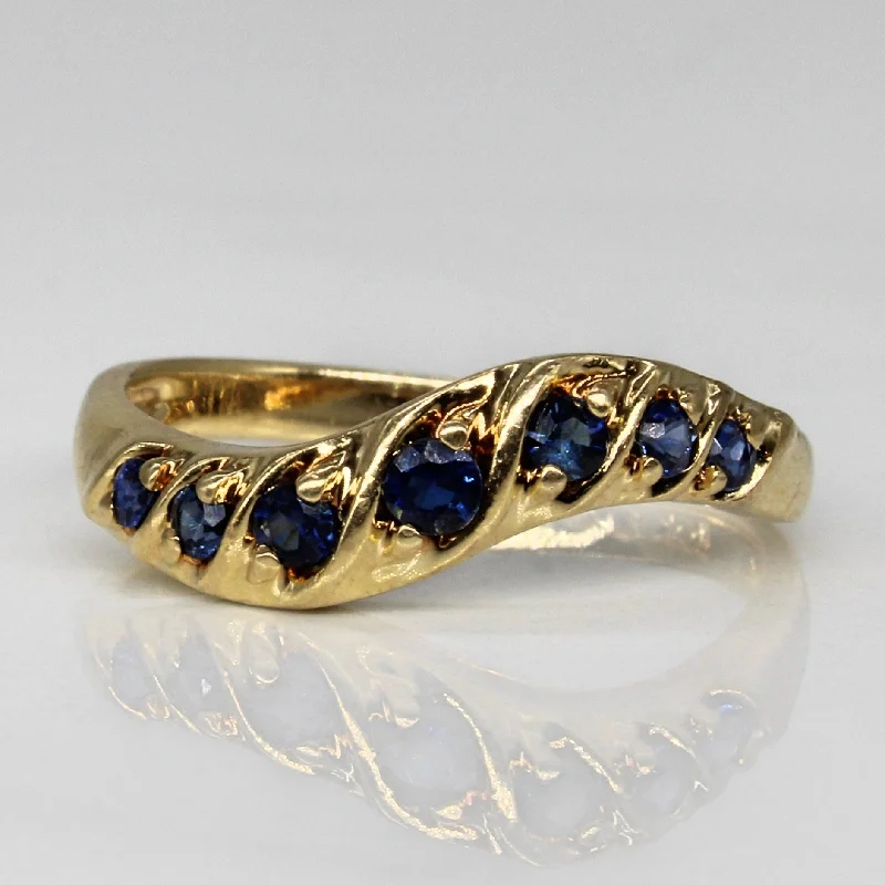 The Perfect Accessory For Less – Jewelry Sale Live Sapphire Contour Band | 0.15ctw | SZ 6.25 | The Perfect Accessory For Less – Jewelry Sale Live Sapphire Contour Band | 0.15ctw | SZ 6.25 |