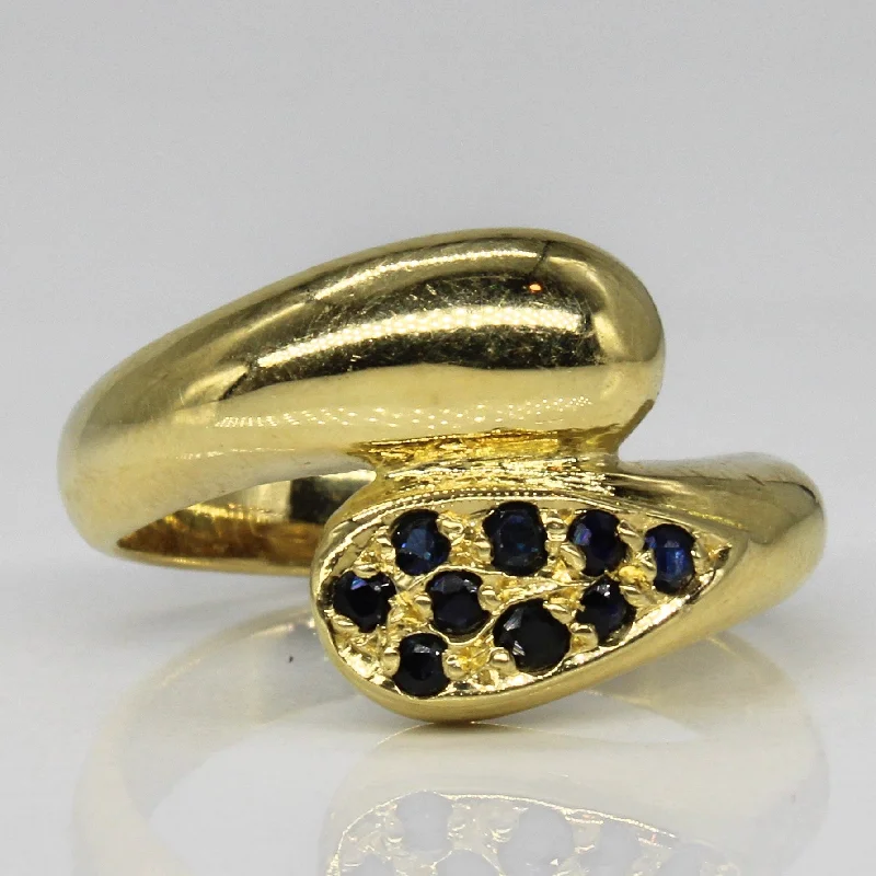 Jewelry Deals That Sparkle – Shop Today Pave Sapphire Bypass Ring | 0.19ctw | SZ 6.5 |