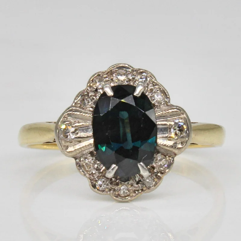 Limited-Time Jewelry Sale – Elegant Styles At Less Mid Century Sapphire & Diamond Ring | 0.96ct, 0.09ctw | SZ 5.75 |