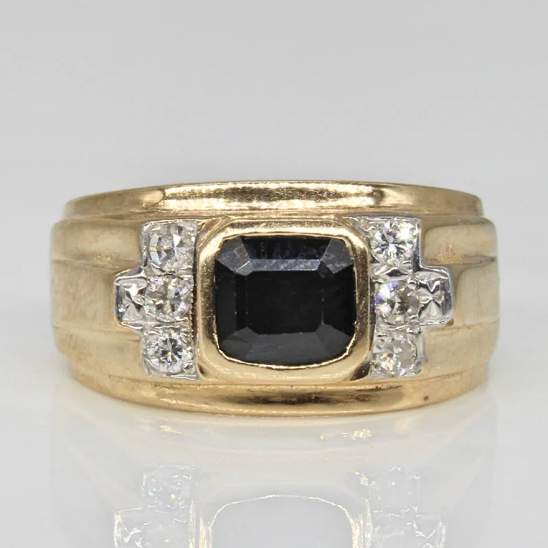 High-Quality Gemstone Jewelry For Special Occasions Sapphire & Diamond Cocktail Ring | 1.75ct, 0.18ctw | SZ 8 | High-Quality Gemstone Jewelry For Special Occasions Sapphire & Diamond Cocktail Ring | 1.75ct, 0.18ctw | SZ 8 |