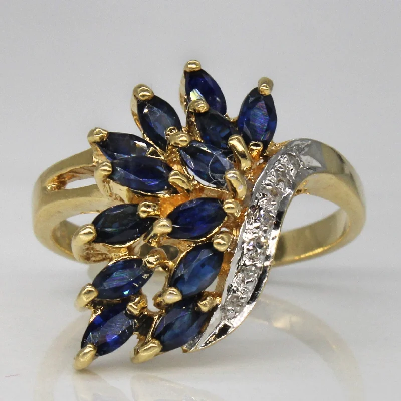 Limited-Time Jewelry Sale – Don't Miss These Deals Sapphire & Diamond Cascade Ring | 1.00ctw, 0.03ctw | SZ 6.5 | Limited-Time Jewelry Sale – Don't Miss These Deals Sapphire & Diamond Cascade Ring | 1.00ctw, 0.03ctw | SZ 6.5 |