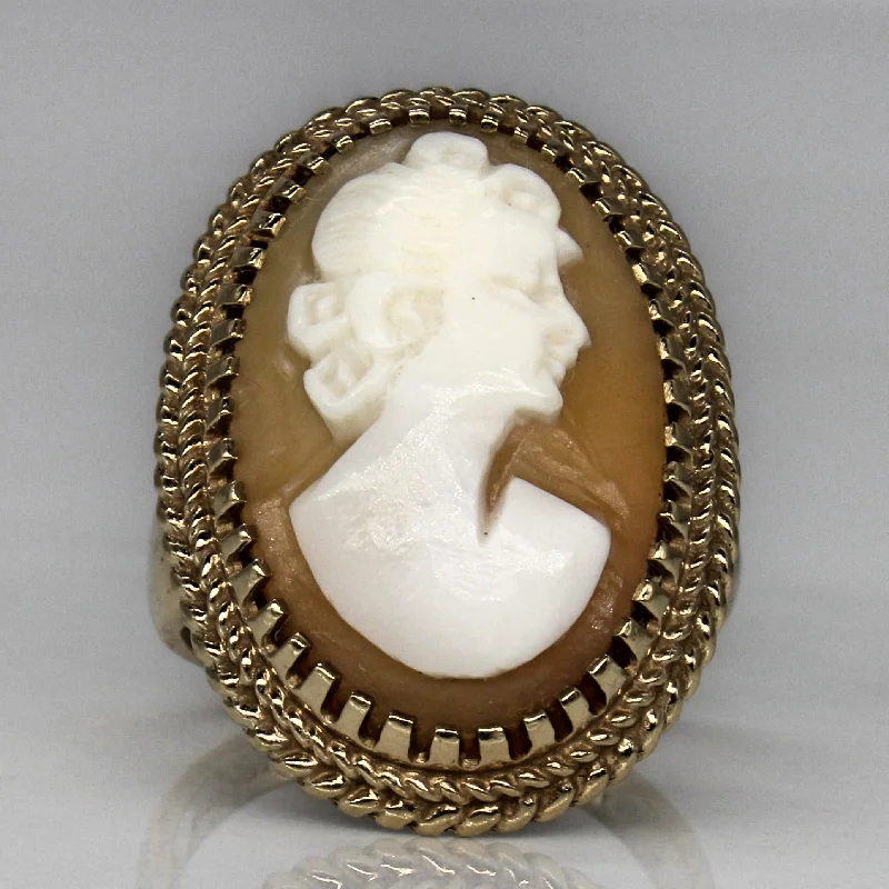 Limited-Stock Jewelry Sale – Once It's Gone, It's Gone Seashell Cameo Cocktail Ring | 3.00ct | SZ 5.75 | Limited-Stock Jewelry Sale – Once It's Gone, It's Gone Seashell Cameo Cocktail Ring | 3.00ct | SZ 5.75 |
