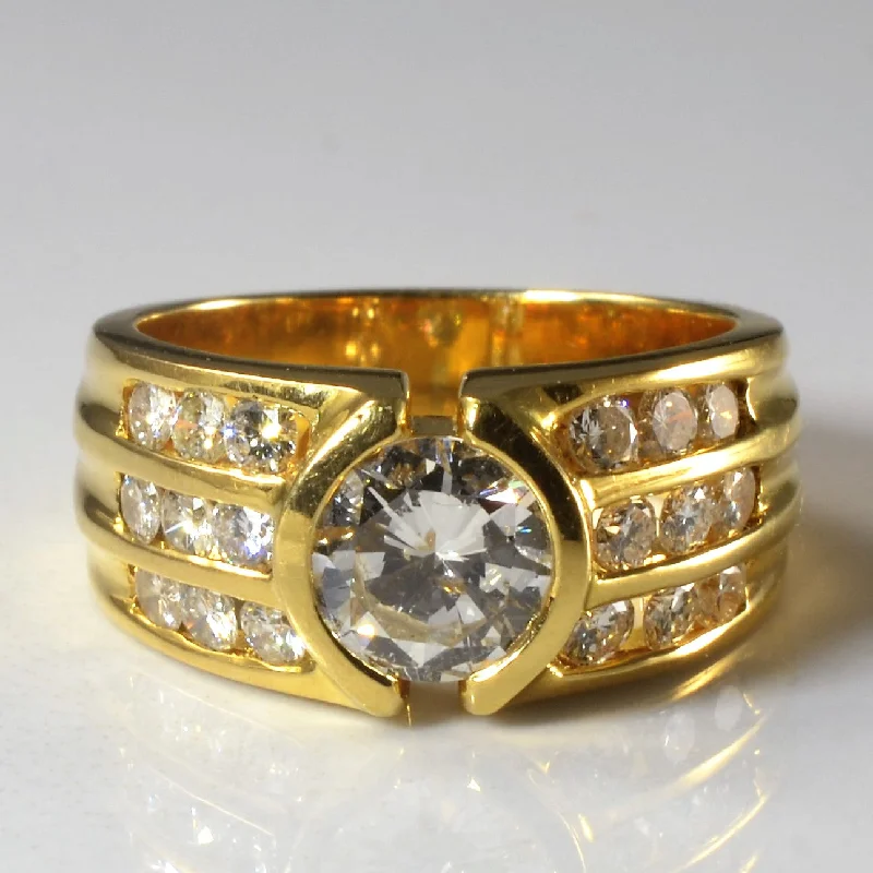 Must-Have Jewelry At Unbelievable Discounts Triple Channel Semi Bezel Diamond Ring | 1.52ctw | SZ 5.5 | Must-Have Jewelry At Unbelievable Discounts Triple Channel Semi Bezel Diamond Ring | 1.52ctw | SZ 5.5 |
