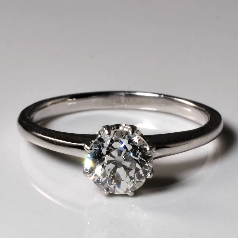 The Perfect Accessory For Less – Jewelry Sale Live Mid Century Eight Prong Diamond Ring | 0.78ct | SZ 5.5 |