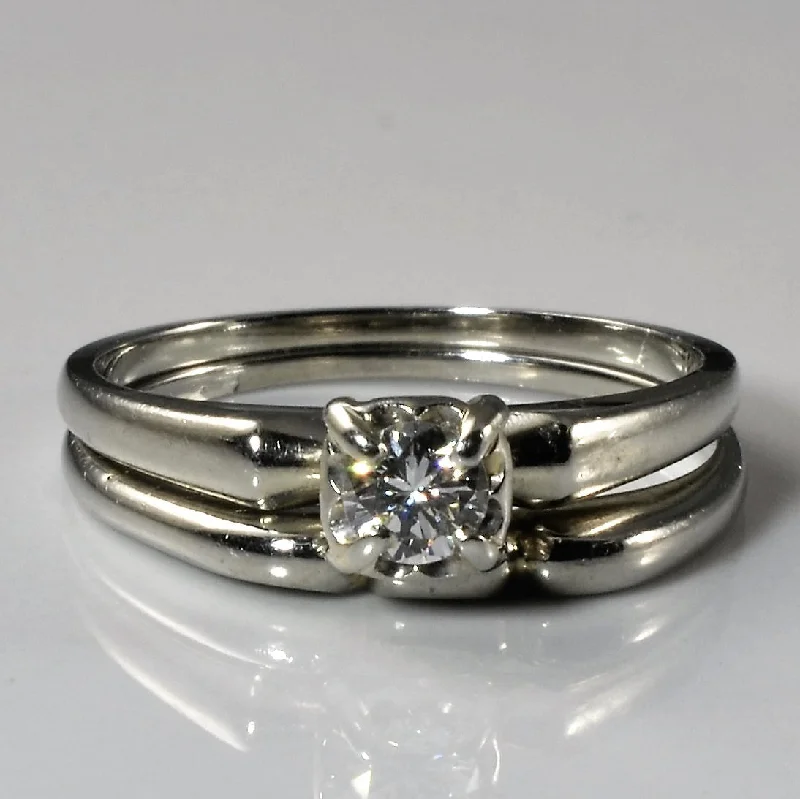 Affordable Luxury Jewelry – Style At A Great Price Solitaire Diamond Engagement Ring Set | 0.20ct| SZ 6.25 |