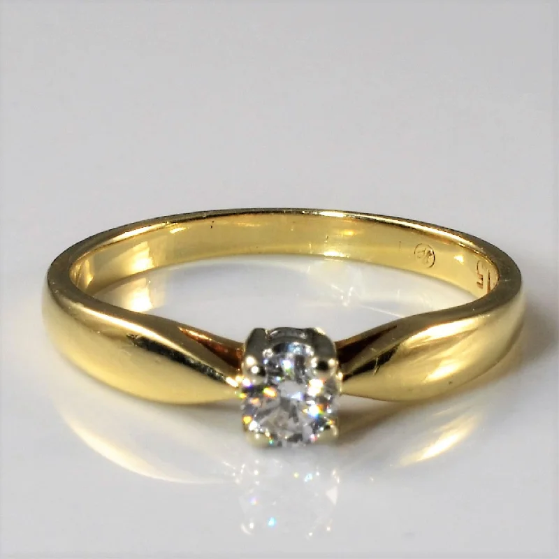 Personalized Jewelry Sale – Unique Gifts At Low Prices Solitaire Diamond Petite Ring | 0.14ct | SZ 5 |
