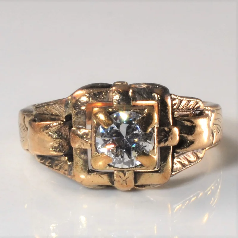 Upgrade Your Jewelry Collection For Less Early 1900s Solitaire Diamond Ring | 0.49ct | SZ 5.75 | Upgrade Your Jewelry Collection For Less Early 1900s Solitaire Diamond Ring | 0.49ct | SZ 5.75 |