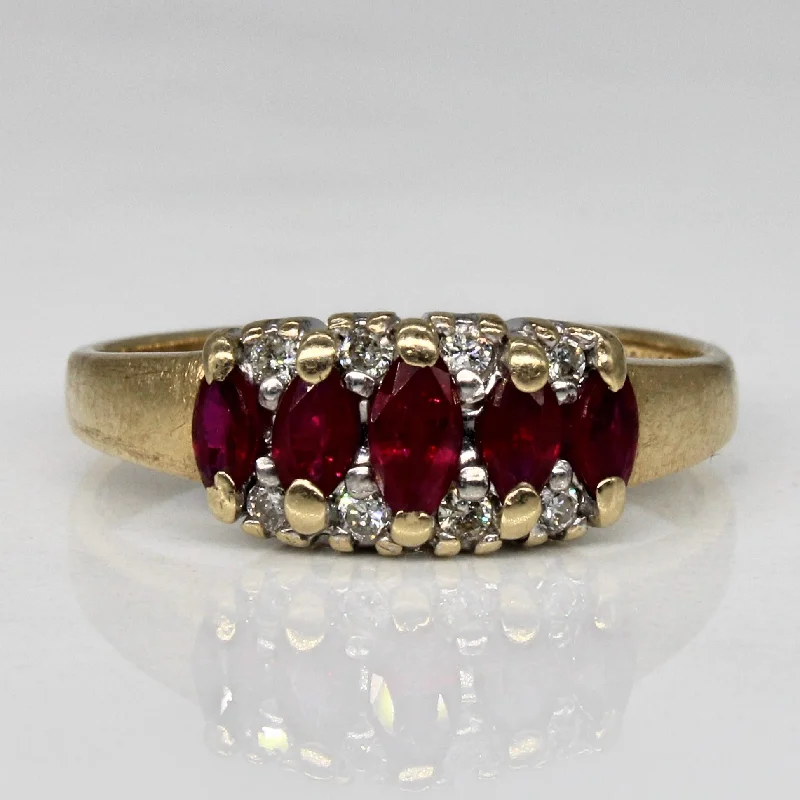 Exclusive Jewelry Bundles At Discounted Prices Synthetic Ruby & Diamond Ring | 0.45ctw, 0.06ctw | SZ 6.25 | Exclusive Jewelry Bundles At Discounted Prices Synthetic Ruby & Diamond Ring | 0.45ctw, 0.06ctw | SZ 6.25 |
