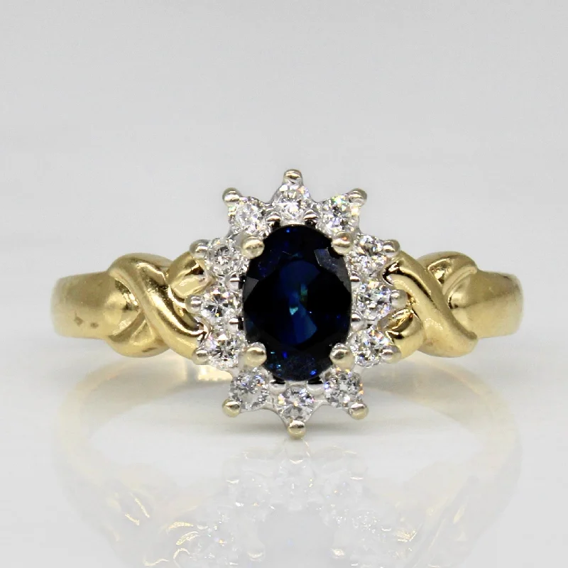 Stunning Jewelry Pieces At The Lowest Prices Ever Synthetic Sapphire & Diamond Cocktail Ring | 0.55ct, 0.18ctw | SZ 6.25 | Stunning Jewelry Pieces At The Lowest Prices Ever Synthetic Sapphire & Diamond Cocktail Ring | 0.55ct, 0.18ctw | SZ 6.25 |