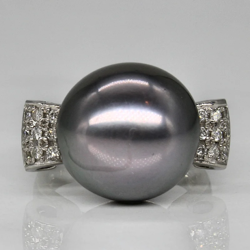 Breathtaking Jewelry At Limited-Time Savings Platinum Tahitian Pearl & Diamond Ring | 0.17ctw | SZ 5.25 | Breathtaking Jewelry At Limited-Time Savings Platinum Tahitian Pearl & Diamond Ring | 0.17ctw | SZ 5.25 |