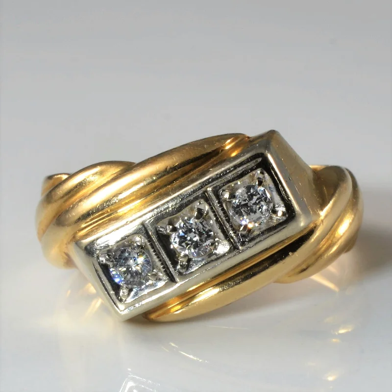 Last Chance To Shop High-End Jewelry At Markdown Prices Three Stone Diamond Ring | 0.24ctw | SZ 8.75 |