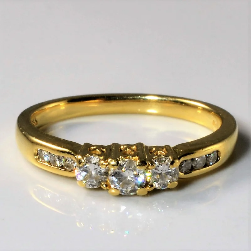 Limited-Time Jewelry Sale – Don't Miss These Deals Three Stone Diamond Ring | 0.40ctw | SZ 7.25 |
