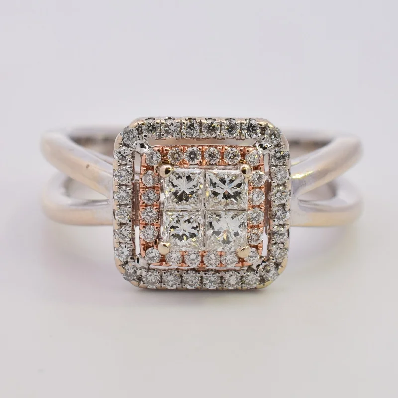 Bestselling Jewelry At Special Promotional Rates Diamond Grid Split Shank Ring | 0.48ctw | SZ 6.5 |