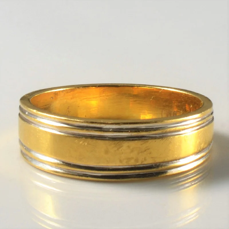 Unique Jewelry For Less – Shop The Sale Now Two Tone Gold Wedding Band | SZ 9 |