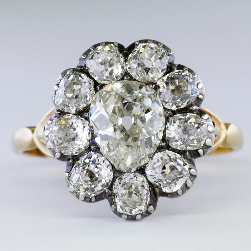 Your Perfect Accessory Now At The Best Price Victorian Pear Cut Diamond Ring | 3.11ctw | SZ 7.5 | Your Perfect Accessory Now At The Best Price Victorian Pear Cut Diamond Ring | 3.11ctw | SZ 7.5 |