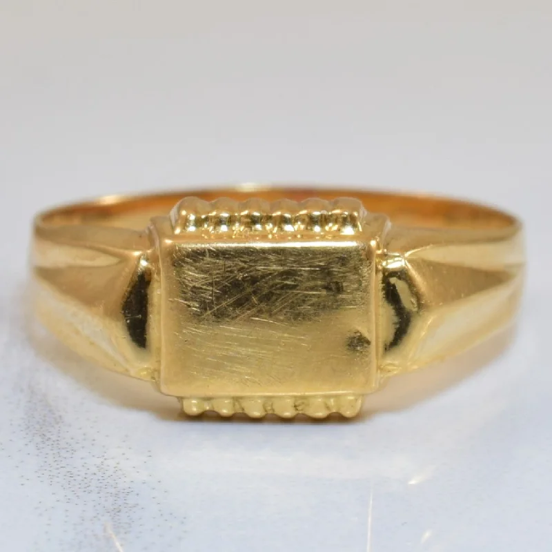 Get The Jewelry You Love At A Price You Love Yellow Gold Signet Ring | SZ 6.5 |