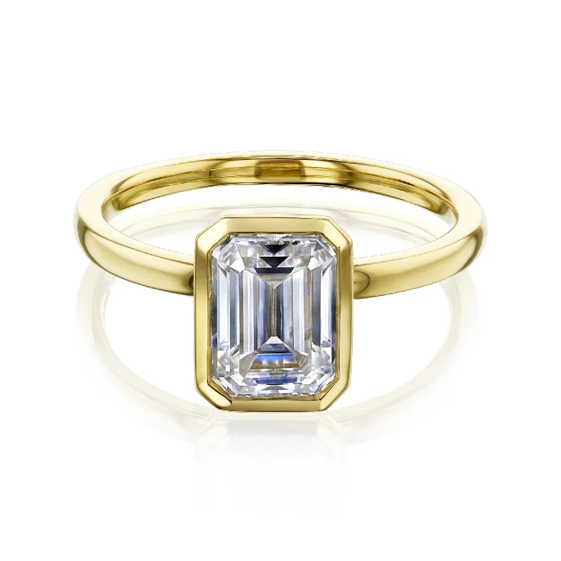 Glamorous Jewelry, Glamorous Deals – Shop Now 1.75ct Emerald Posh X Bezel Ring