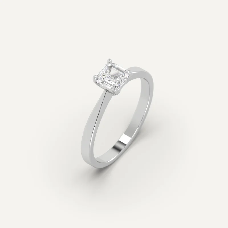 Must-Have Jewelry At Unbelievable Discounts 1 carat Asscher Cut Diamond Ring