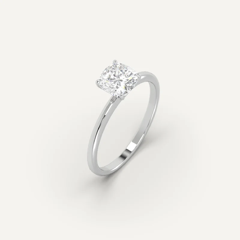 Handcrafted Jewelry Sale – Unique Designs At Low Prices 1 carat Cushion Cut Diamond Ring