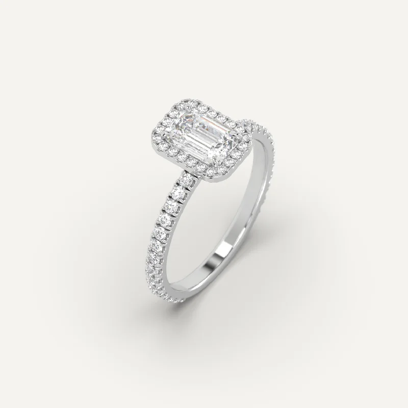 Personalized Engraved Jewelry For Meaningful Gifts 1 carat Emerald Cut Diamond Ring