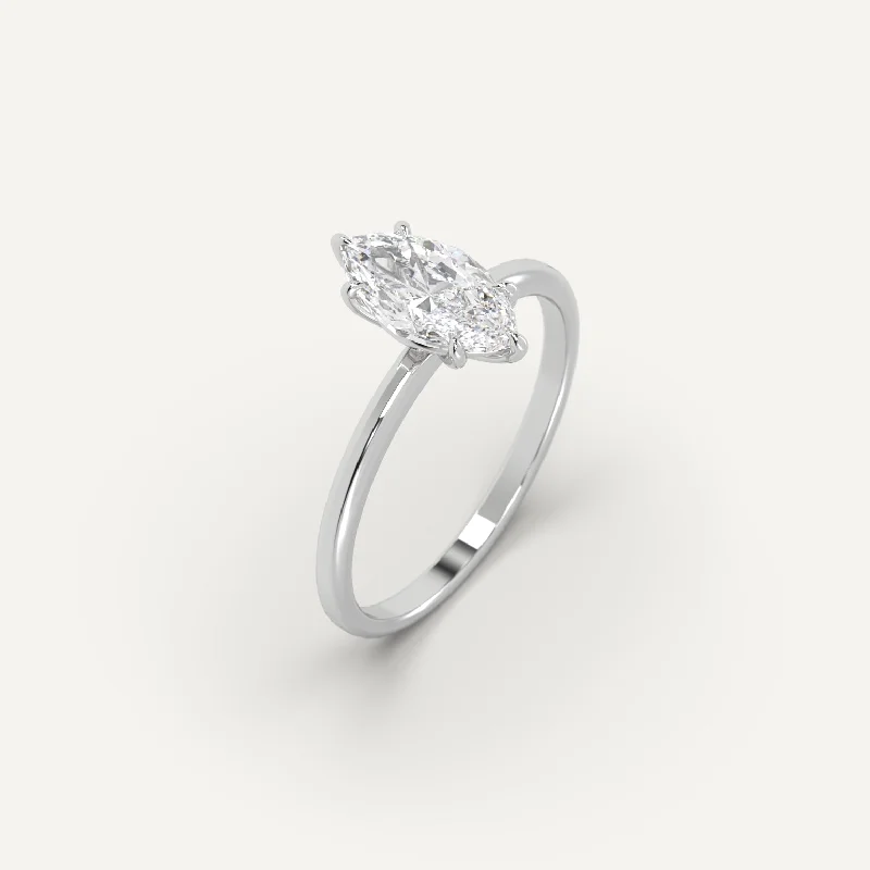 Luxury Jewelry At Unbeatable Discounts 1 carat Marquise Cut Diamond Ring