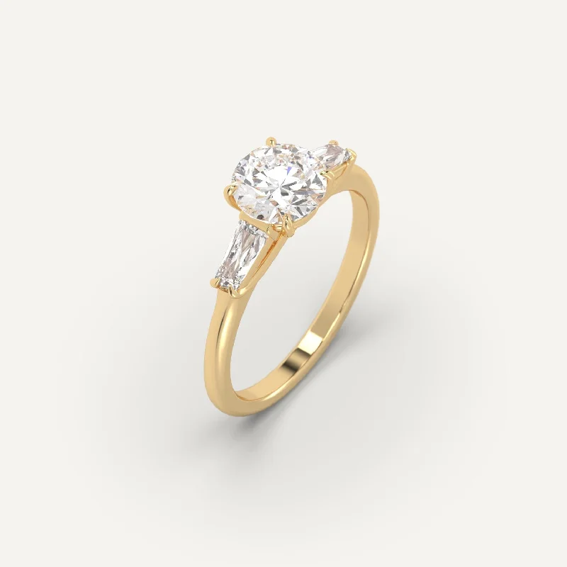 Shop Dazzling Jewelry At The Best Prices 1 carat Round Cut Diamond Ring