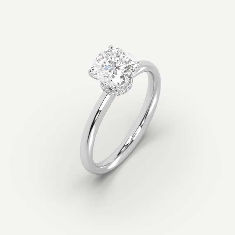 Exclusive Online Jewelry Sale – Don't Wait 2 carat Cushion Cut Diamond Ring
