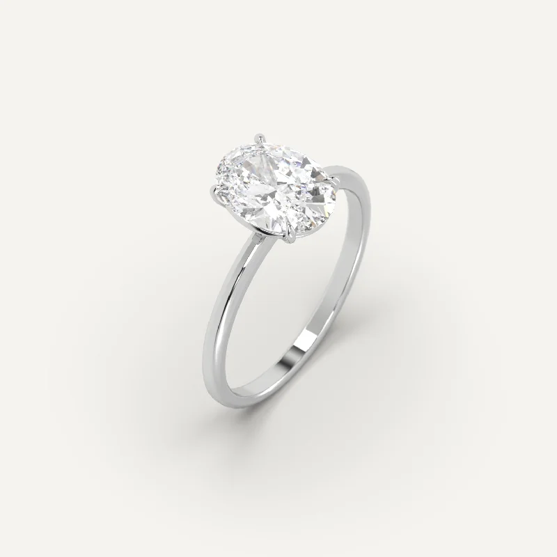 Handcrafted Jewelry Sale – Unique Designs At Low Prices 2 carat Oval Cut Diamond Ring