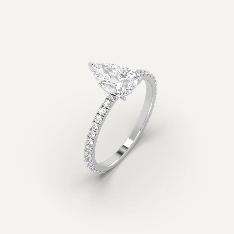 Timeless Beauty, Unbeatable Deals – Jewelry Sale On 2 carat Pear Cut Diamond Ring