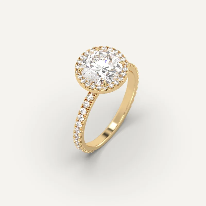 Special Deals On Handcrafted And Designer Jewelry 2 carat Round Cut Diamond Ring