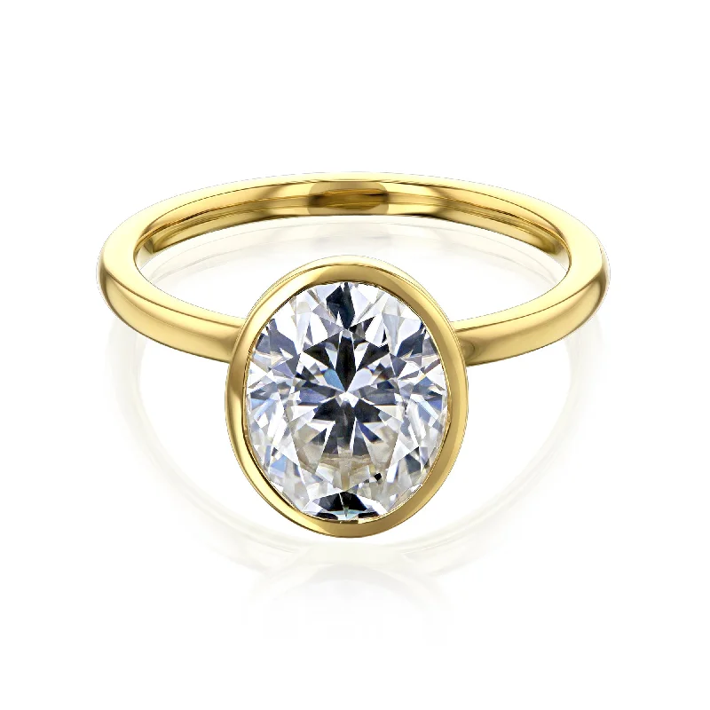Unlock Unbeatable Jewelry Deals Before They’Re Gone 3.00ct Oval Pret 3X Bezel Ring