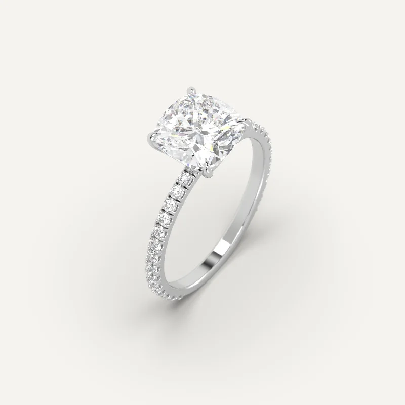 The Perfect Jewelry Piece At The Perfect Price 3 carat Cushion Cut Diamond Ring