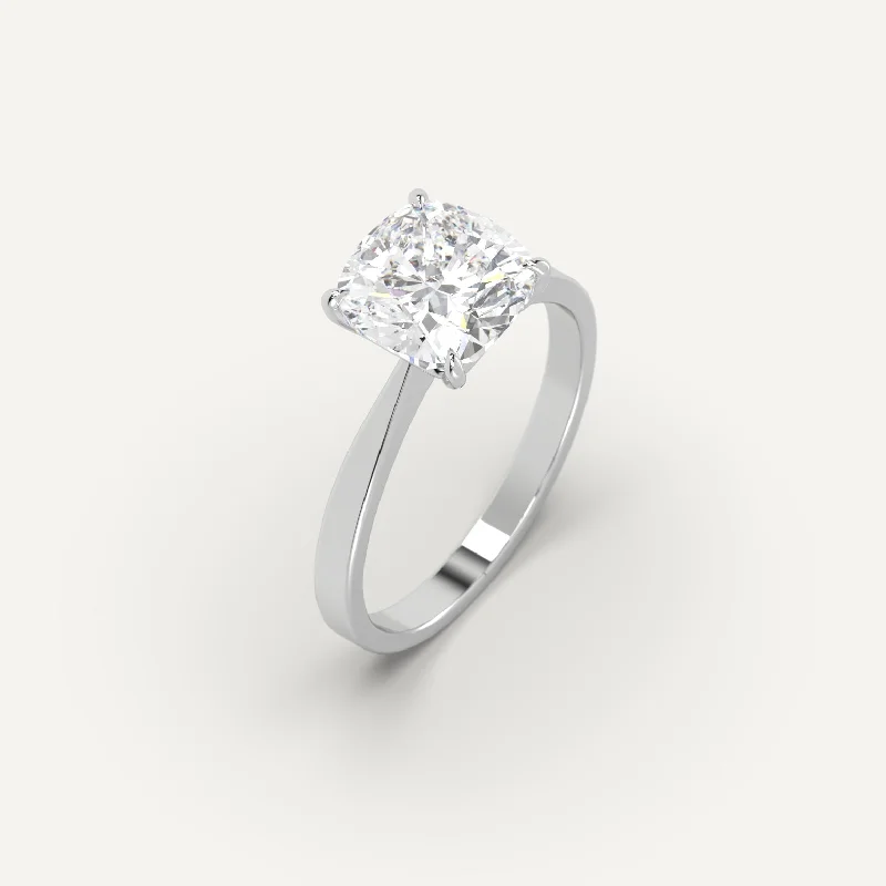 Shop High-Quality Jewelry At Jaw-Dropping Discounts 3 carat Cushion Cut Diamond Ring